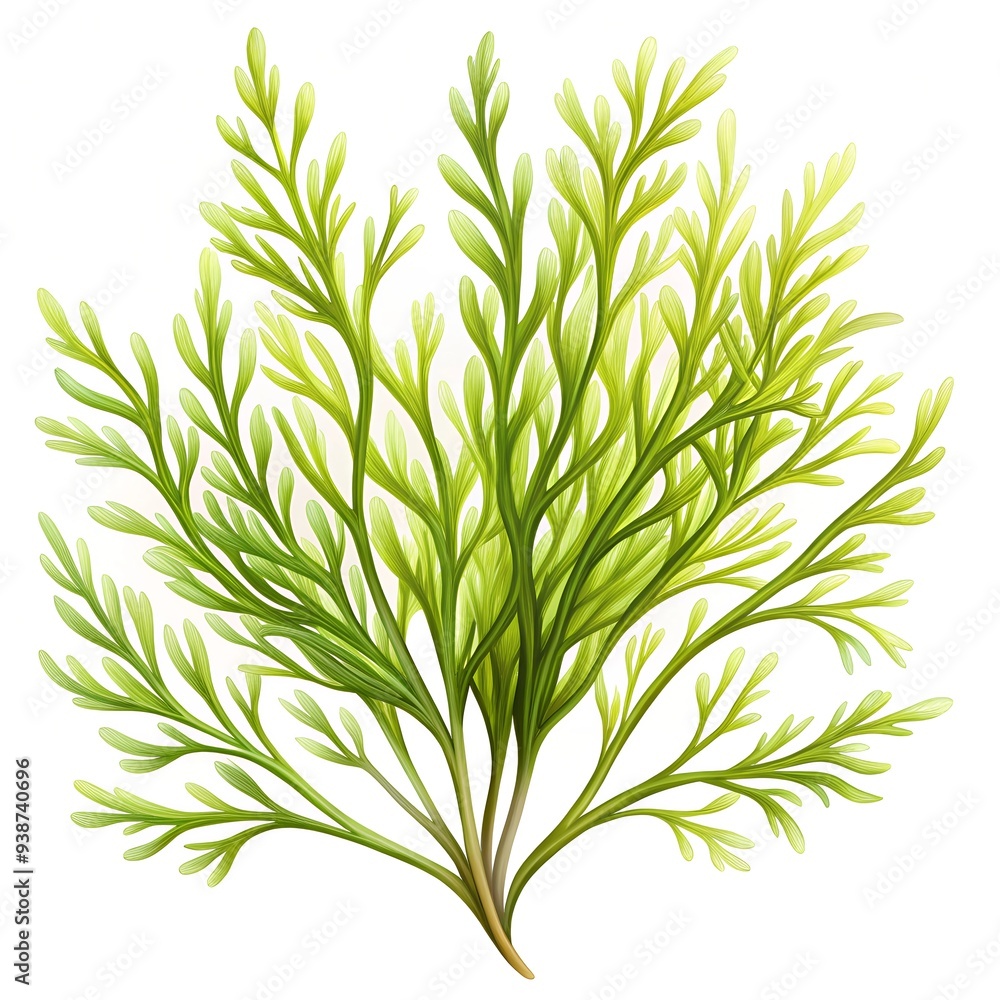 Naklejka premium Seaweed illustration isolated on white background