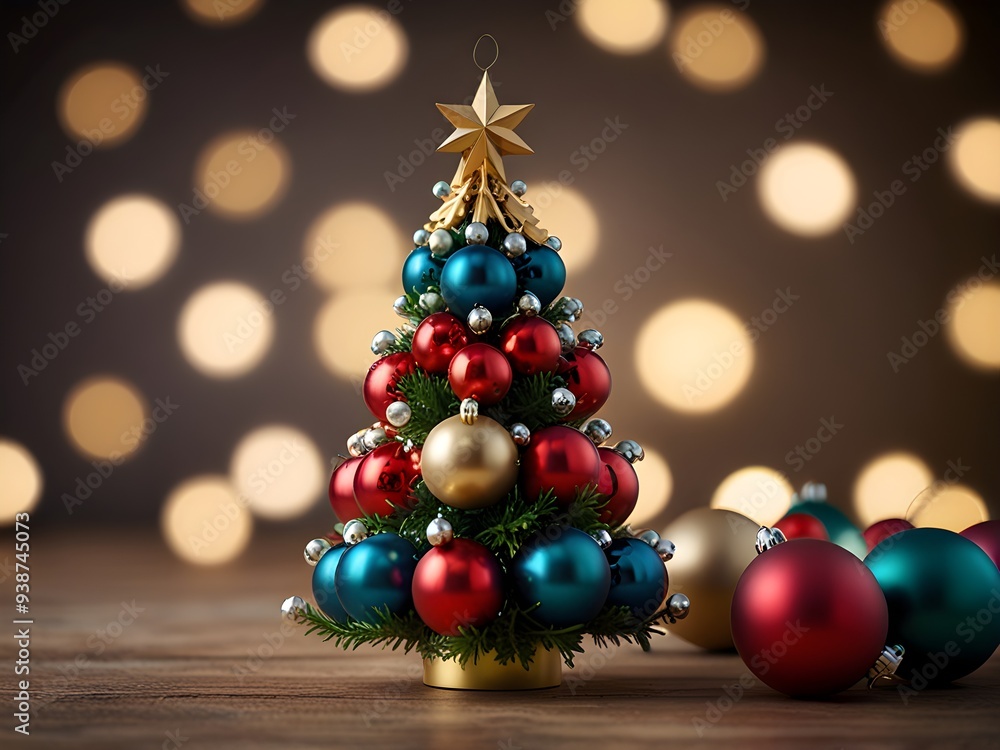 Mini Christmas Tree with Ornaments Mini Christmas Tree with Ornaments