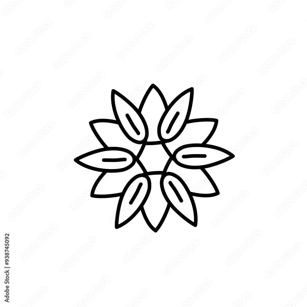Simple Mandala design ornament Simple Mandala design ornament