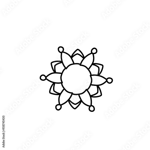 Simple Mandala design ornament