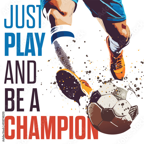 football soccer inspiration motivation poster