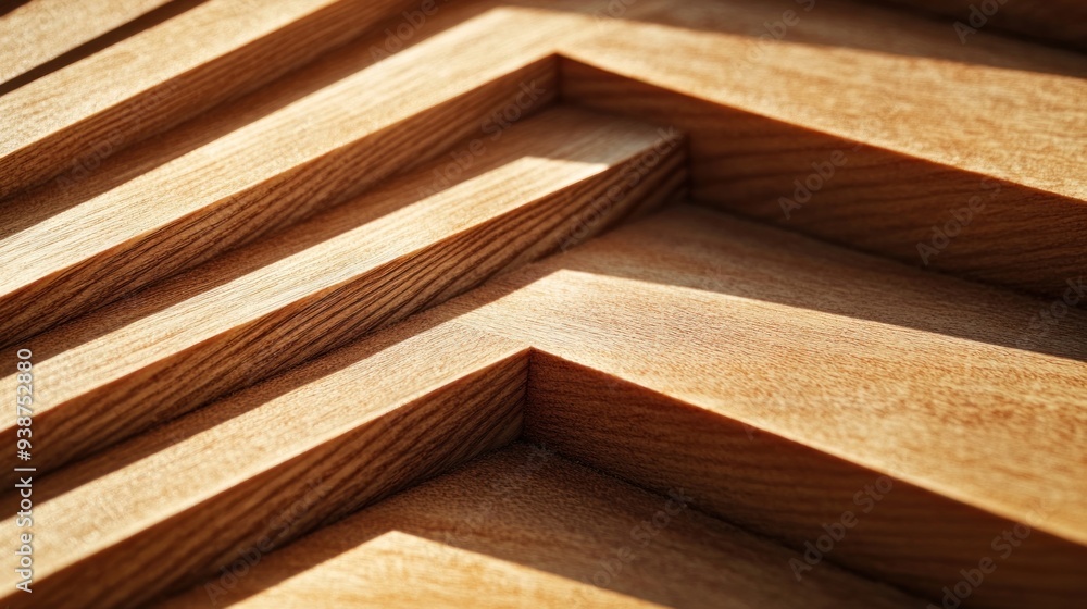Wooden Pattern with Light and Shadow Wooden Pattern with Light and Shadow