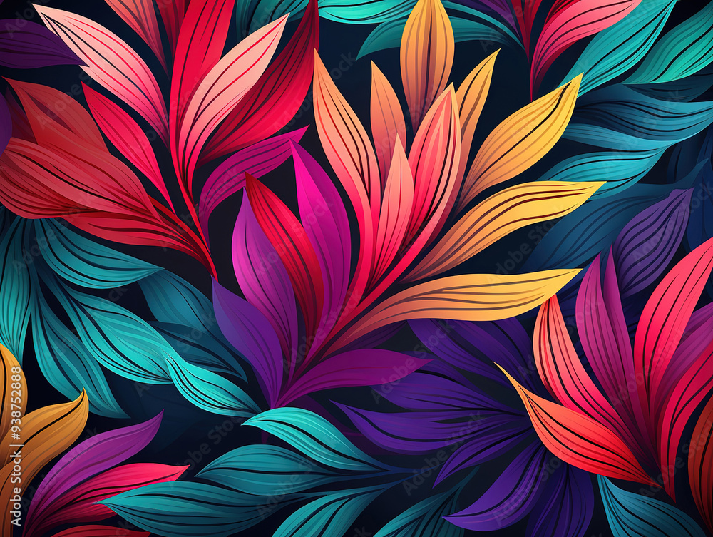 Awesome An abstract pattern made of leaves Awesome An abstract pattern made of leaves
