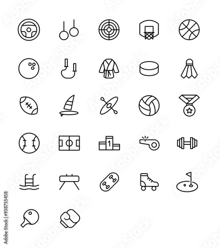 Sport Vector Icons - Premium Outlined Icon Pack