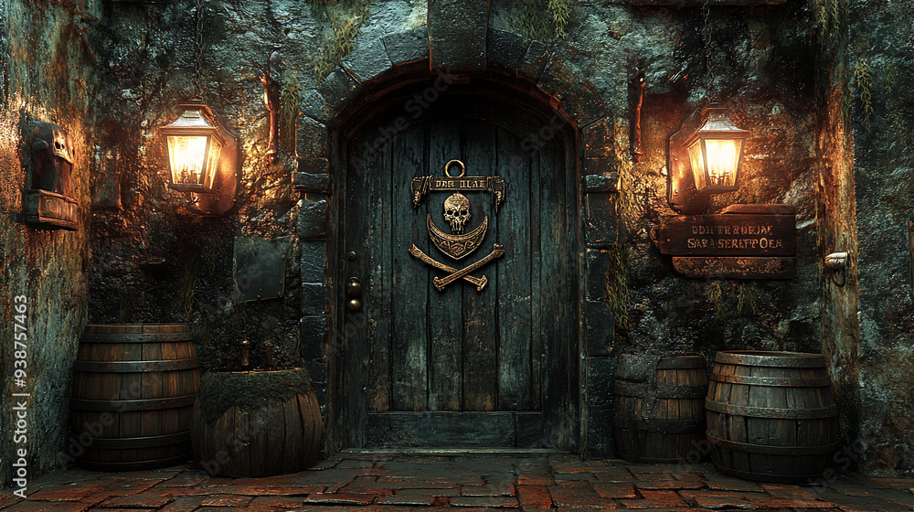 Obraz premium pirate bar, bar, elegant bar, restaurant, classic bar, luxury, gorgeous, 