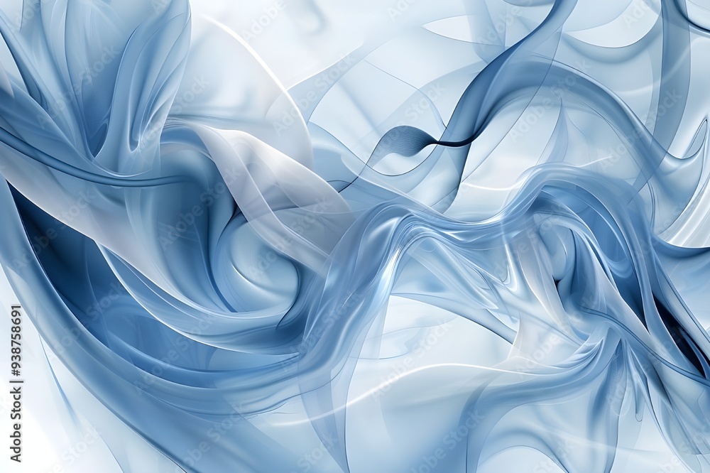 Obraz premium Abstract Blue Smoke