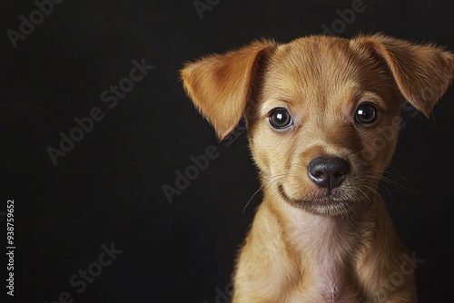 Portrait of an adorable puppy