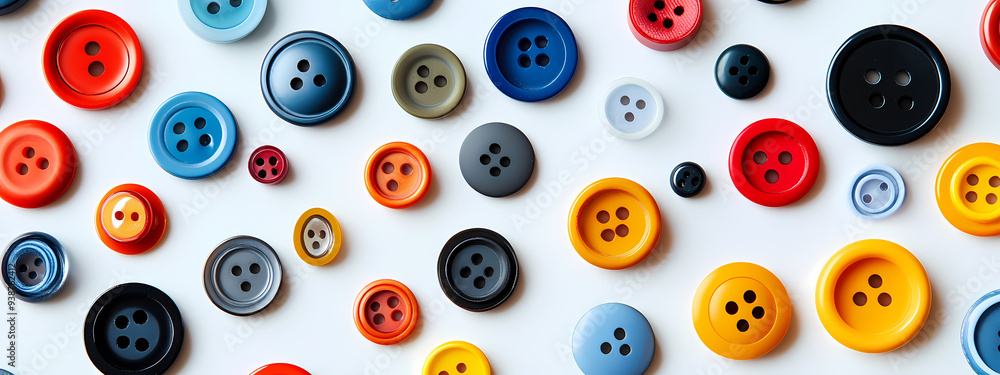 Scattered Colorful Buttons Scattered Colorful Buttons