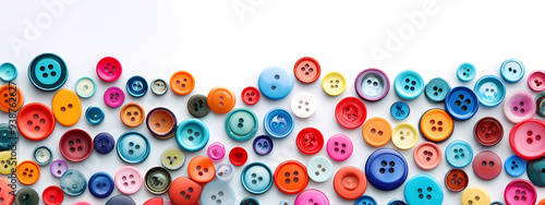 Scattered Colorful Buttons