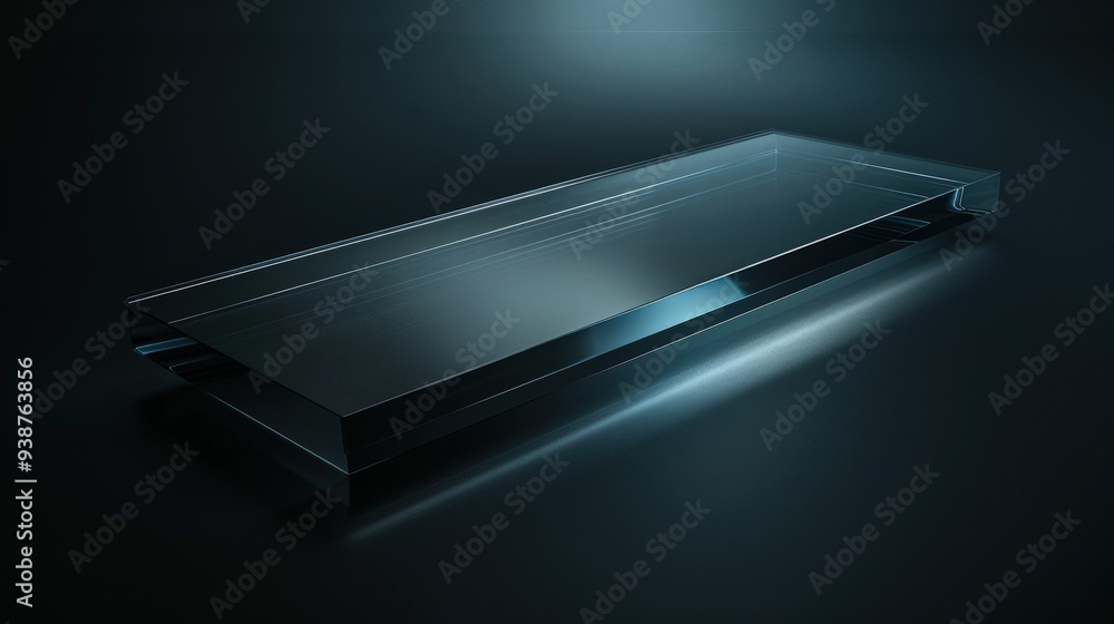 a sleek product background with a reflective glass surface a sleek product background with a reflective glass surface