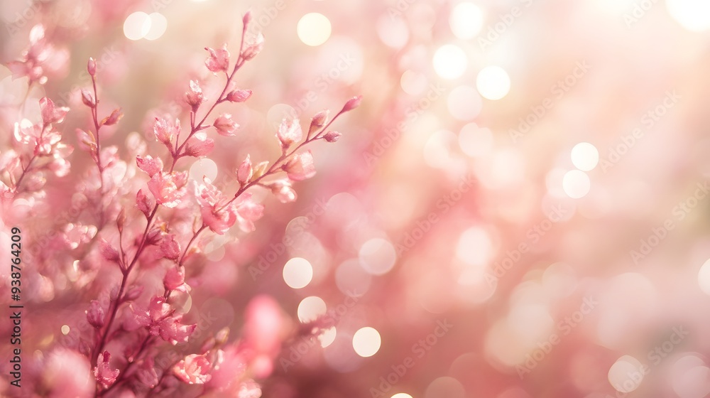 A soft-focus image of delicate pink flowers set against a dreamy bokeh background evokes a sense of tranquility and beauty. A soft-focus image of delicate pink flowers set against a dreamy bokeh background evokes a sense of tranquility and beauty.