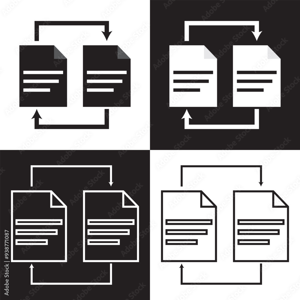 Data Transfer icon. stroke and solid icon set. Vector illustration. EPS 10 Data Transfer icon. stroke and solid icon set. Vector illustration. EPS 10