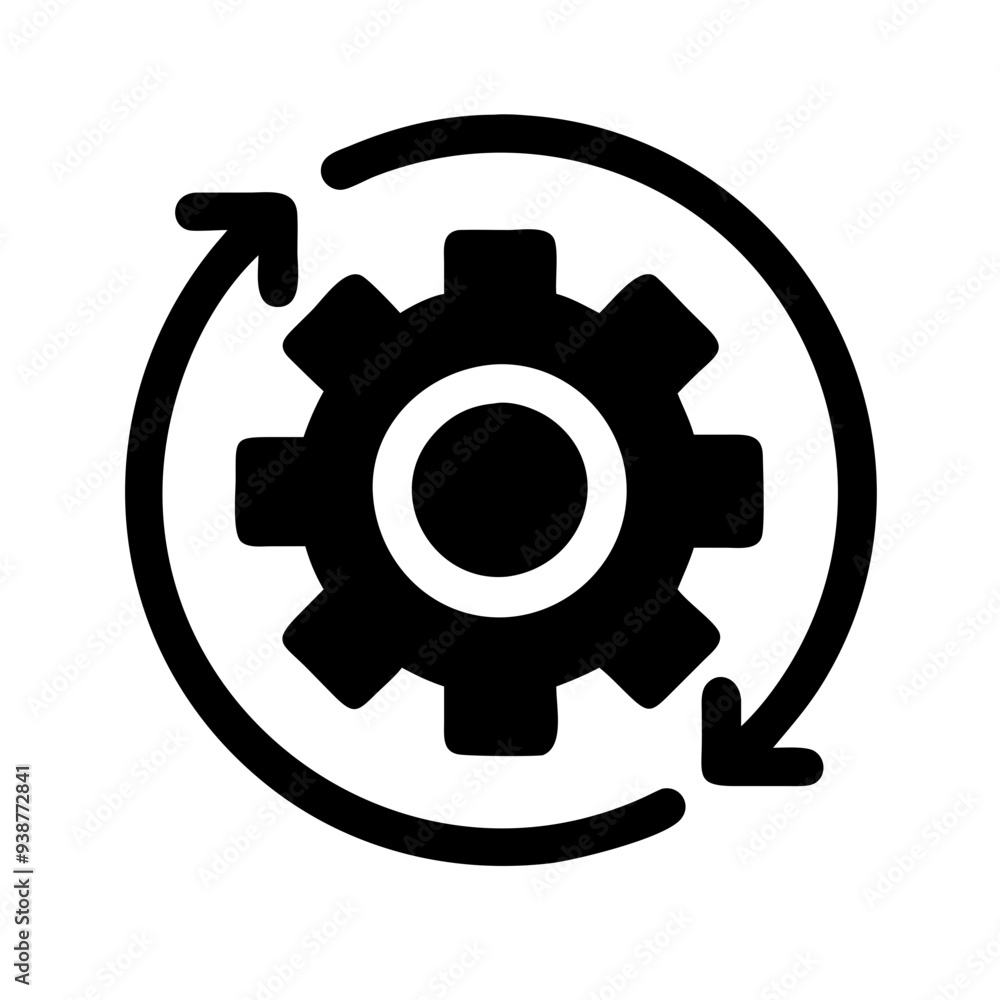 Obraz premium cog gear setting icon vector