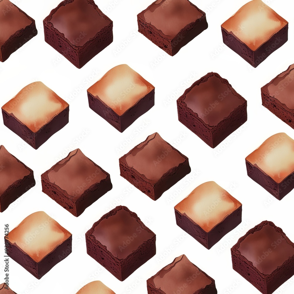Minimalist vector illustration brownies Minimalist vector illustration brownies