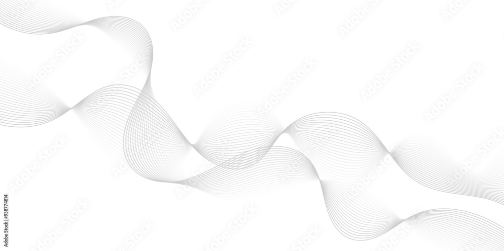 Gray wave curve lines abstract background with flowing particles. Digital energy waves technology concept. Modern backdrop design for business, presentation, banner. Gray wave curve lines abstract background with flowing particles. Digital energy waves technology concept. Modern backdrop design for business, presentation, banner.