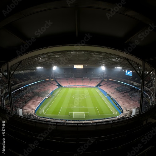 night view of stadium 