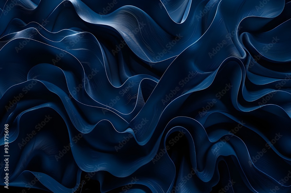 Obraz premium Abstract Blue Waves