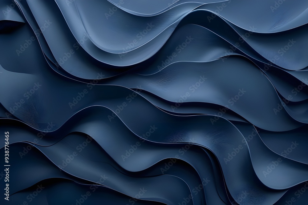 Abstract Blue Waves: A Digital Art Creation Abstract Blue Waves: A Digital Art Creation