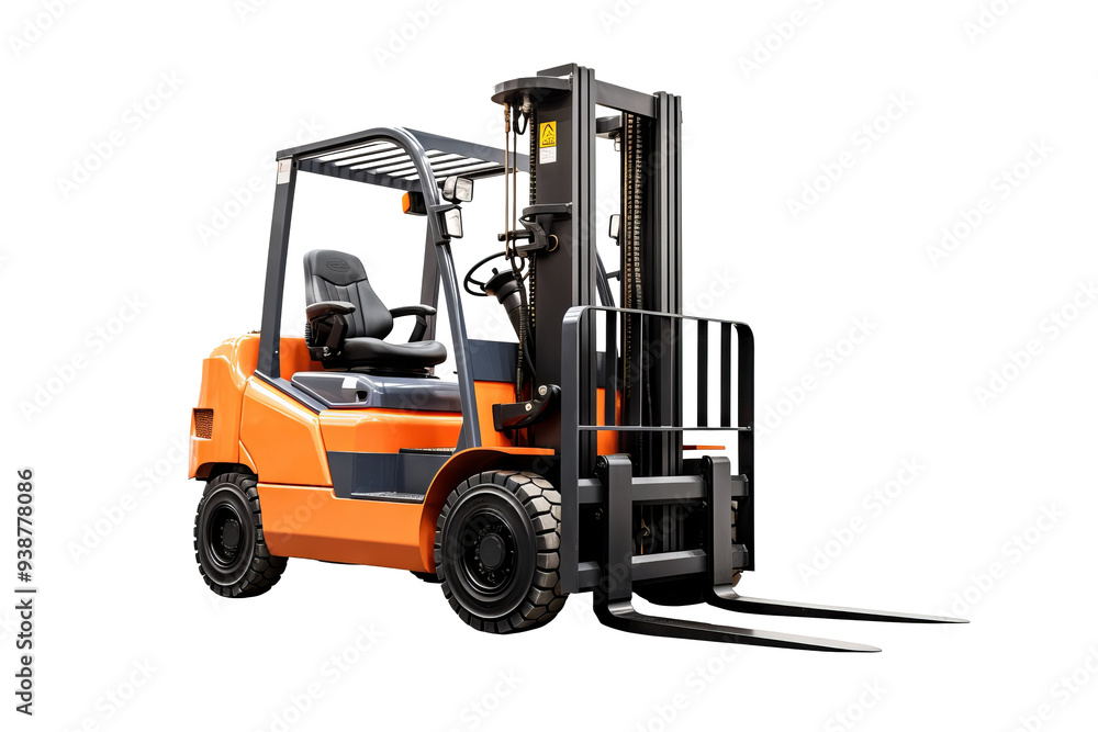 High-resolution forklift illustration isolated on transparent background for industrial and warehouse logistics design projects, ideal for digital and print use in manufacturing and heavy machinery High-resolution forklift illustration isolated on transparent background for industrial and warehouse logistics design projects, ideal for digital and print use in manufacturing and heavy machinery