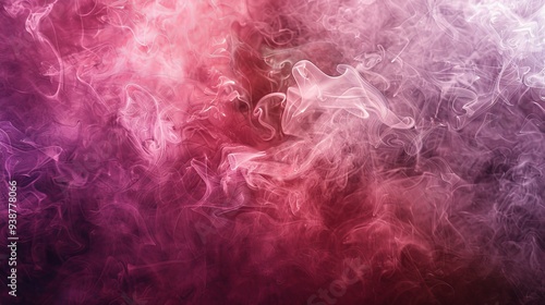 A horizontal capture of pink and purple smoke blending, creating a vibrant and dreamlike atmosphere.