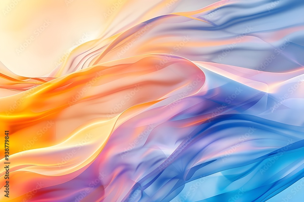 Obraz premium Abstract Flowing Fabric