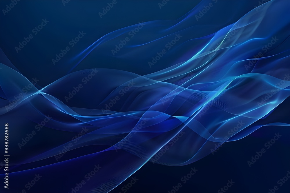 Obraz premium Abstract Blue Waves
