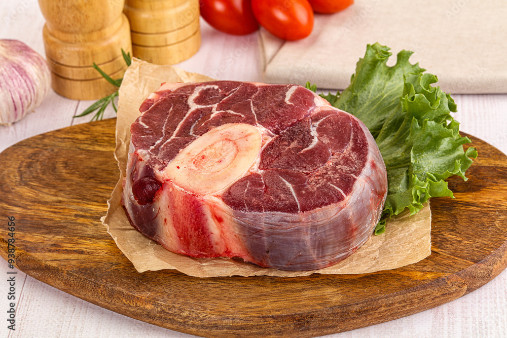 Raw beef ossobuco for roast Raw beef ossobuco for roast