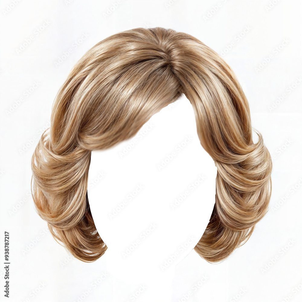 hair, wig, blond, white background, haircut, hairstyle, template hair, wig, blond, white background, haircut, hairstyle, template