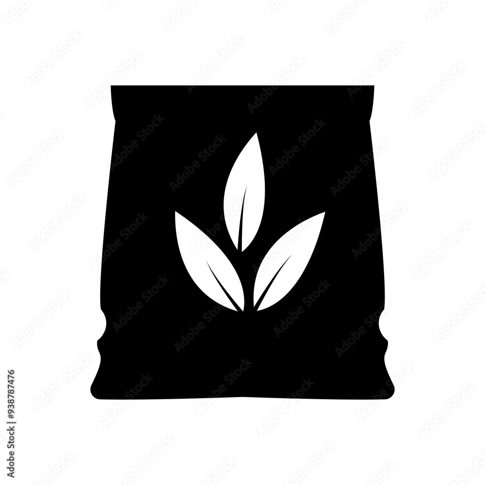 Fertilizer bag icon on white background. Vector illustration. Fertilizer bag icon on white background. Vector illustration.
