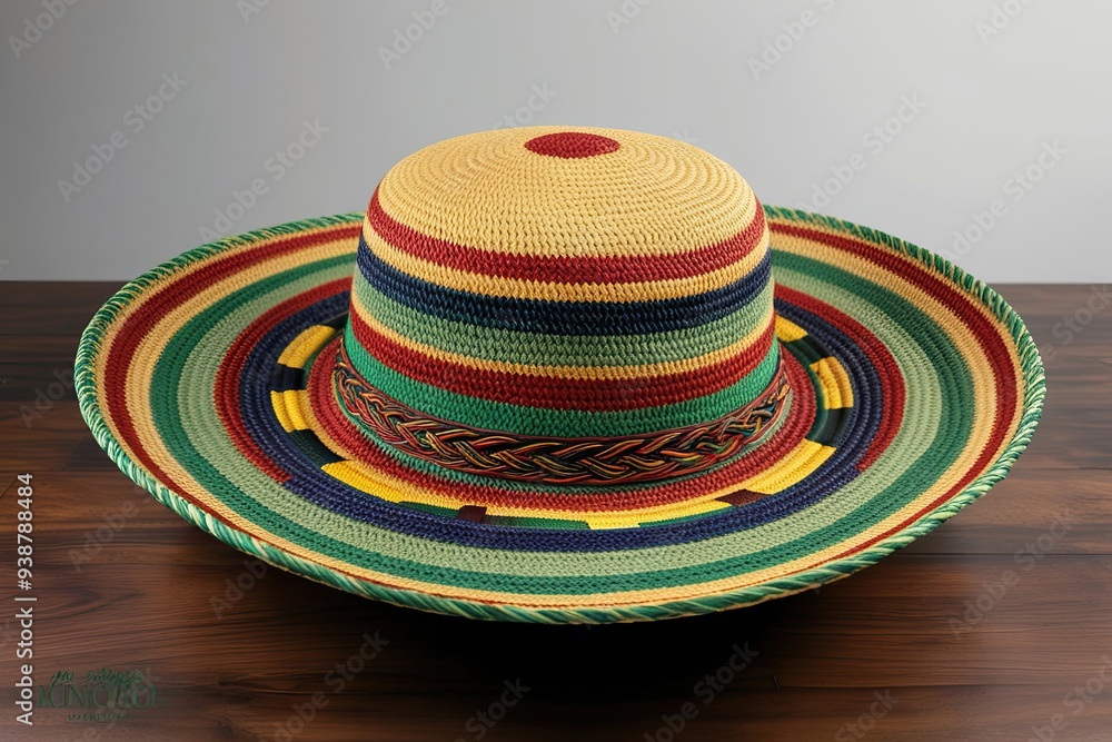 Cangaceiro Hat from Brazil: High-Fidelity 3D Render Showcasing Cultural Significance and Artisanship