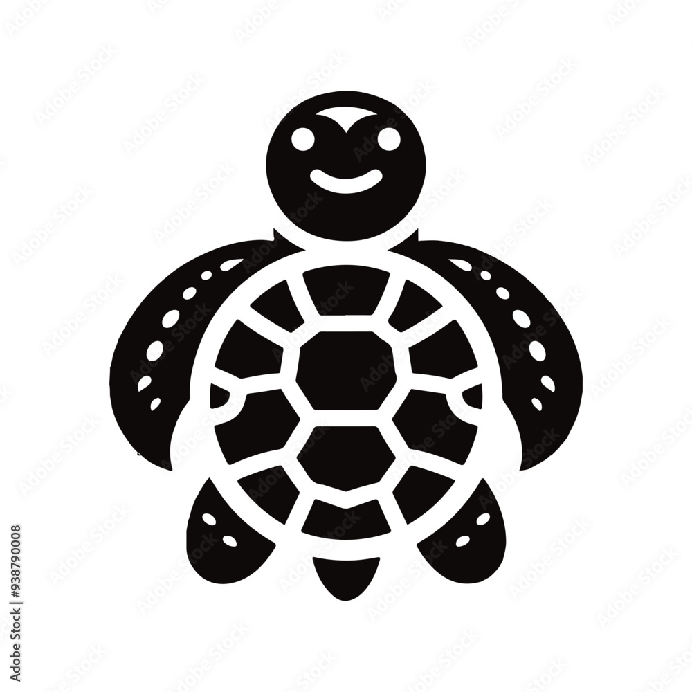 Turtle black silhouette vector with white background. Turtle black silhouette vector with white background.