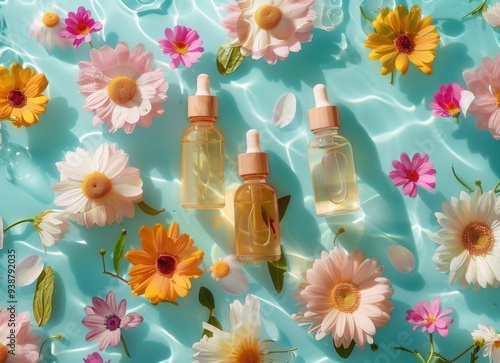 Serene Floral Essence Display
