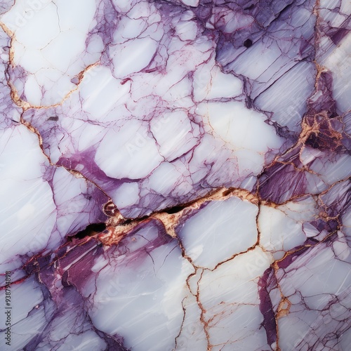 Sophisticated Marble Texture in White and Dark Purple Shades