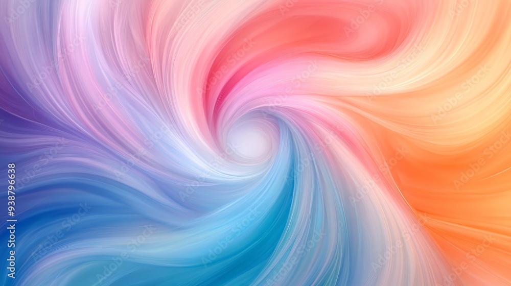 Swirling color patterns and soft transitions creating a calming and elegant abstract background design Swirling color patterns and soft transitions creating a calming and elegant abstract background design