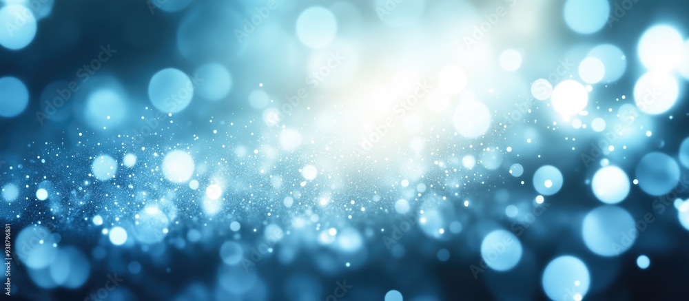 Abstract light blue digital technology bokeh medical or scientific background with shimmering lights Abstract light blue digital technology bokeh medical or scientific background with shimmering lights