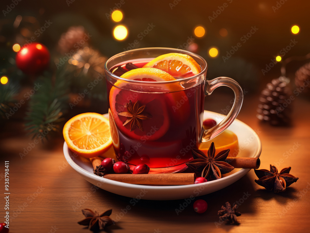 Excellent Christmas mulled wine and spices Banner Excellent Christmas mulled wine and spices Banner