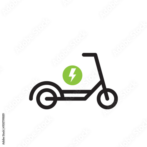 Electric scooter icon 