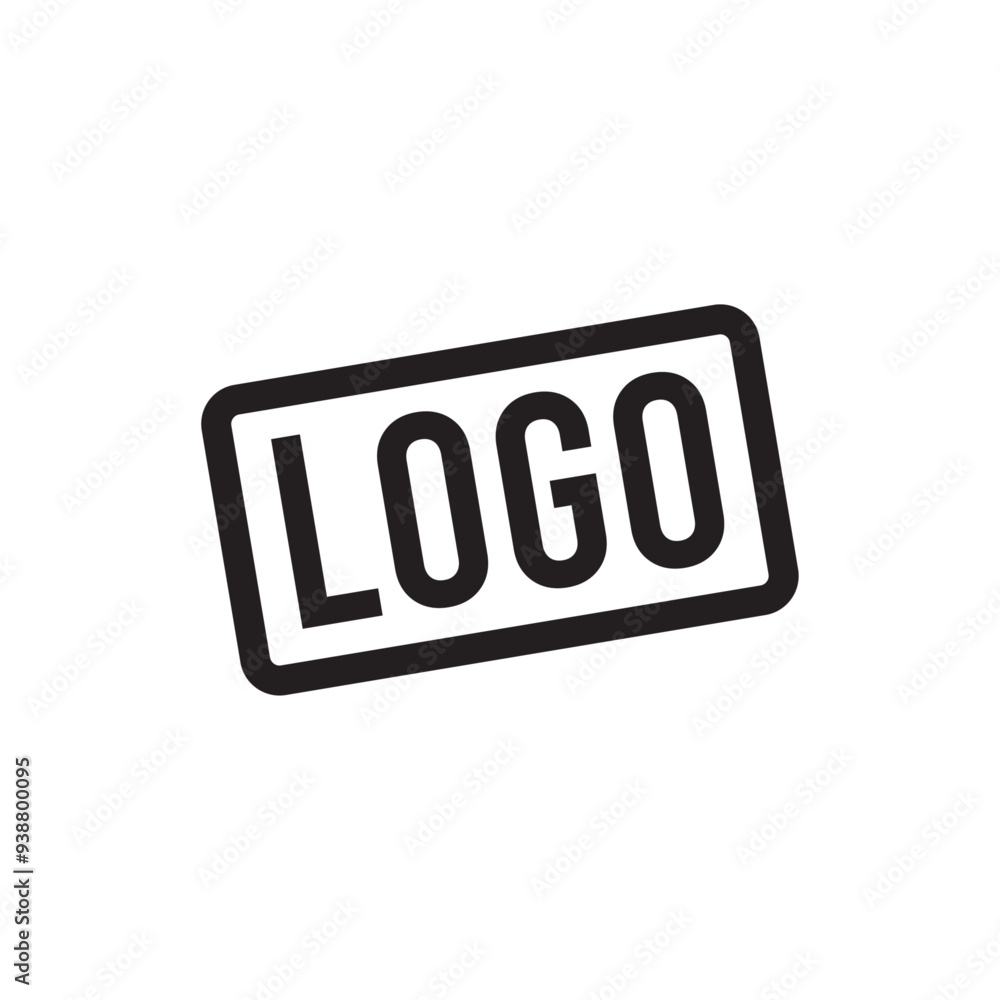 Logo icon with sample text displayed for branding or design placeholder Logo icon with sample text displayed for branding or design placeholder