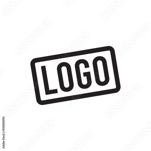 Logo icon with sample text displayed for branding or design placeholder