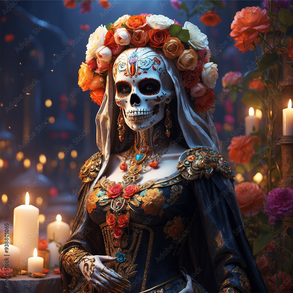 Fototapeta premium Santa Muerte women