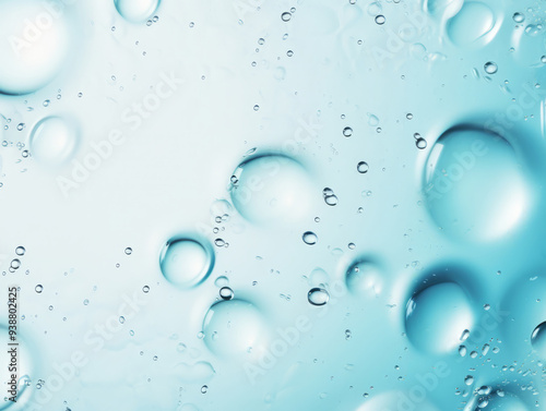 Wallpaper Mural Fantastic Blue water or soap floating bubbles background Torontodigital.ca