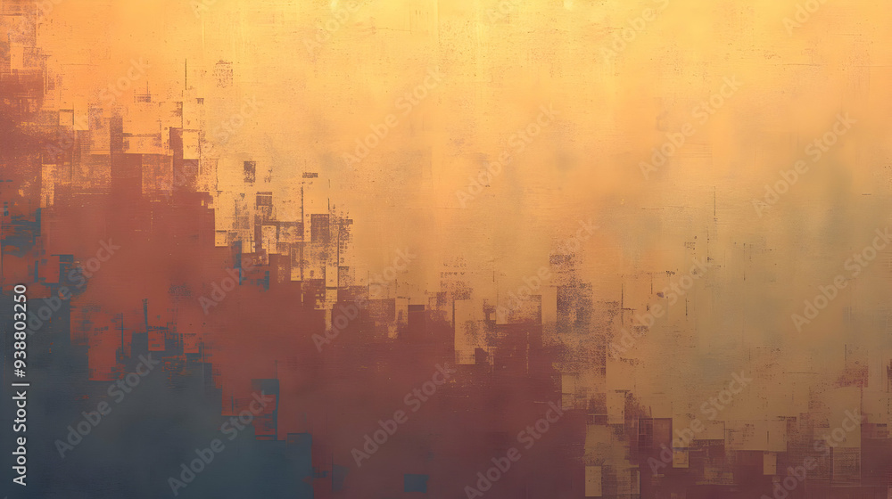 Obraz premium Abstract Background with Grunge Texture and Geometric Shapes