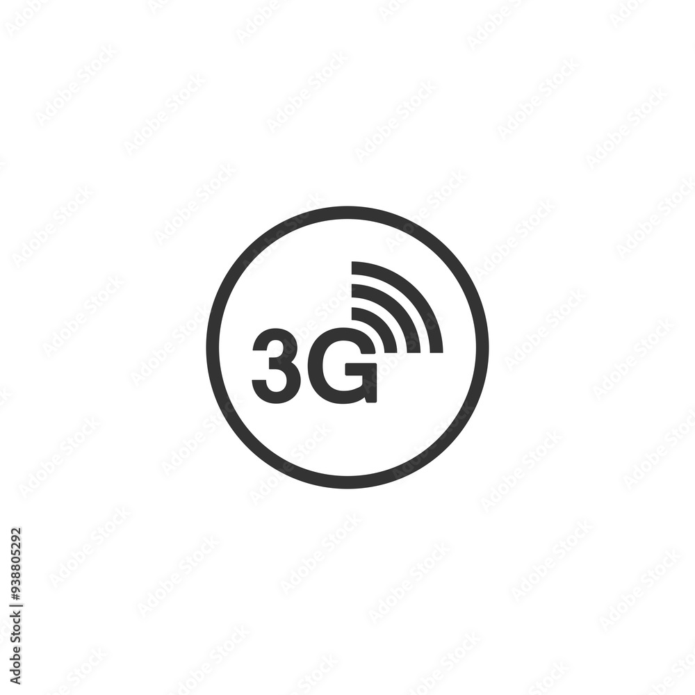 3G icon isolated on transparent background 3G icon isolated on transparent background