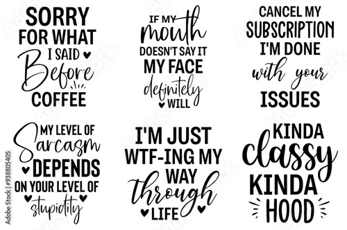 Creative Sarcastic Calligraphic Lettering, Invitation Pack Vector Illustration for Advertisement, Brochure, Presentation