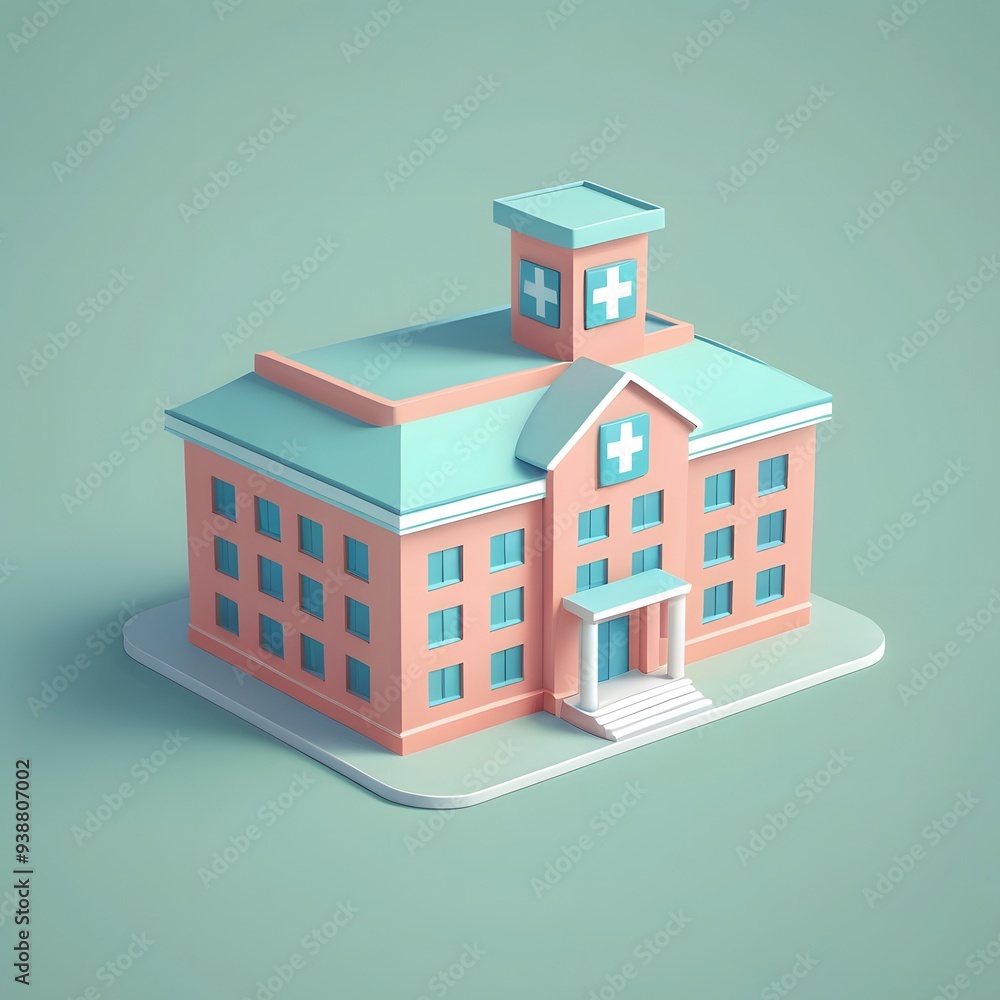 3D Model of a Hospital Building 3D Model of a Hospital Building