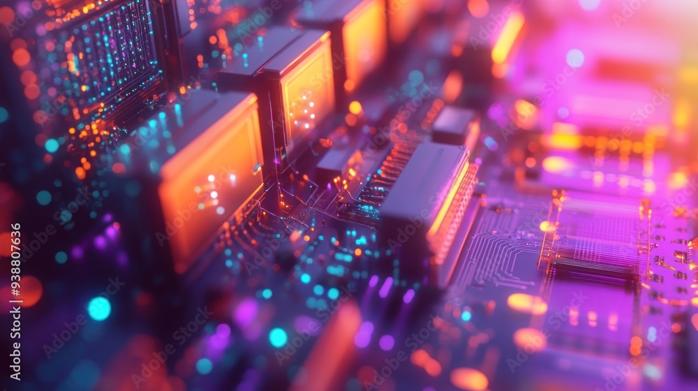 Obraz premium Circuit Board Abstract