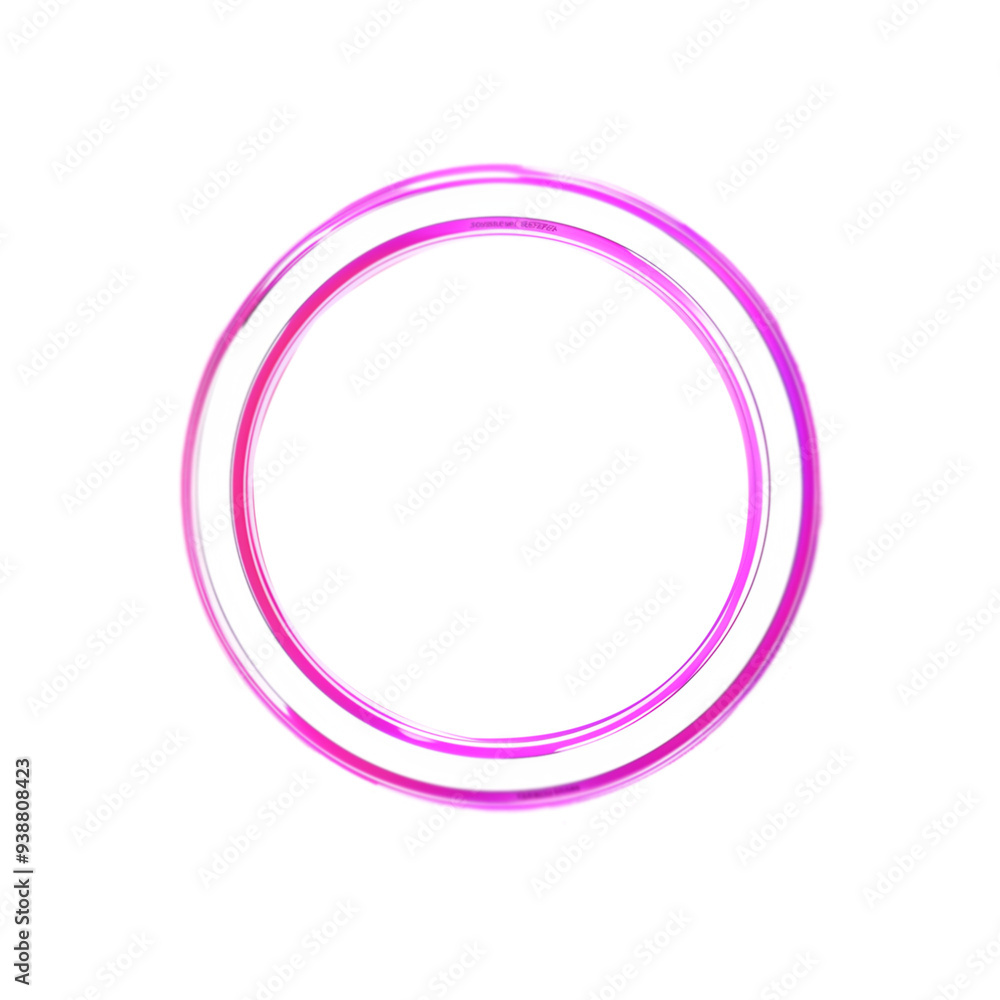 Pink neon ring icon isolated on transparent background Pink neon ring icon isolated on transparent background