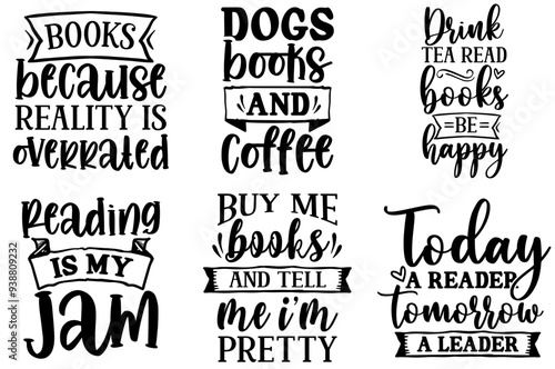 Colourful Reading Labels And Badges, Inscriptions Pack Vector Illustration for Banner, Flyer, T-Shirt Design