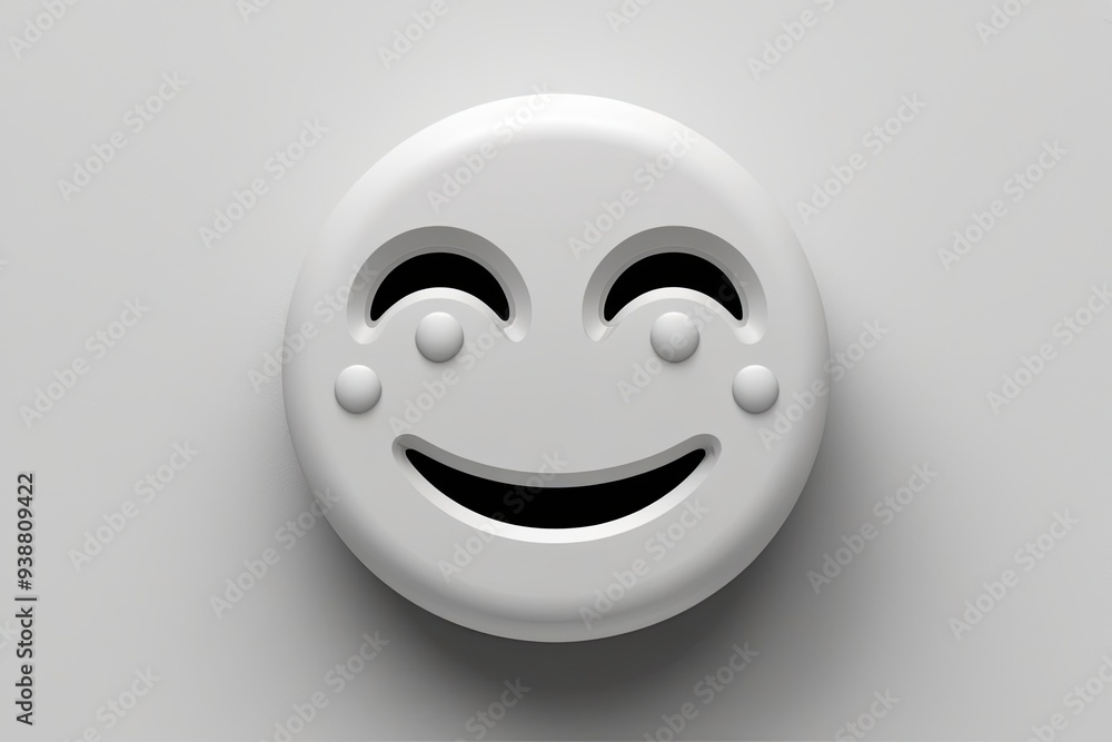 Fototapeta premium 3D Winking Emoji Isolated on White Background