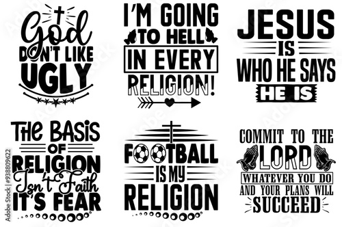 Minimalist Jesus Christ Typography, Calligraphy Set Vector Illustration for T-Shirt Design, Newsletter, Mug Design
